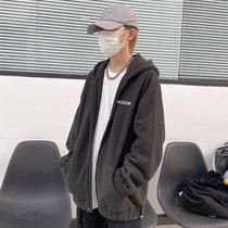 fg essentials fog fear of god double line high street fleece zipper hooded jacket hoodie