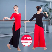 Dance clothing Practice clothes Female body clothes Classical dance teacher clothes tops Modern ethnic dance basic training clothes suits