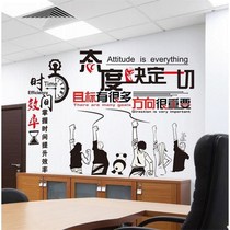 Wall paper stickers with characters personalized wallpaper self-adhesive small pattern working wall stickers inspirational small slogan simple decoration