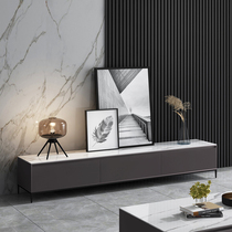 Italian minimalist TV cabinet combination living room Simple modern Nordic style locker Light luxury rock floor cabinet