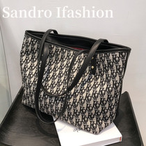 Sandro Ifashion large capacity womens bag 2021 new fashion joker shoulder bag commuter tote bag tide