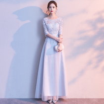 Noble and elegant evening dress women 2021 new atmospheric elegant bridesmaid host temperament socialite small dress