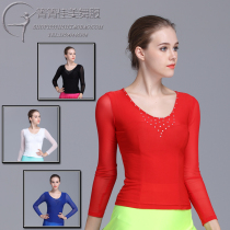 Qingqing Jiamei dance dress 2021 modern dance practice top National standard ballroom dance dress square dance top new