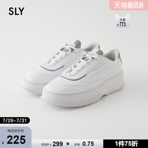 SLY X PUMA joint fashion thick-soled casual white shoes night fluorescent 030DSA01-2550
