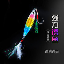 Guanluoyuan small iron plate sequin Luya bait fishing freshwater squeaked mackerel bass fake bait special killing