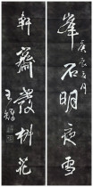 Wang duo couplets for tablets Trailblazers Trailblazers of calligraphy and calligraphy Calligraphy Calligraphy of the Calligraphy Room Tea Room Office Villa Decoration