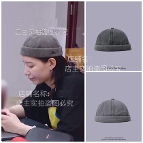 Riding the wind and waves of sister Li Si Dani with the same hat Old Beijing melon skin hat inch head hat summer thin female tide