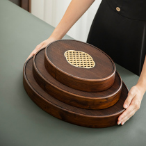 Home Kilns Water Storage Small Tea Pan Oval Drain Tea Sea Day Style Bamboo Simple Tea Set Home Dry Tea Table Tea Toto