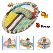 Baby crawling pad for infants and young children to learn to lie carpet rattle fitness exercise head-up pillow game mat toys