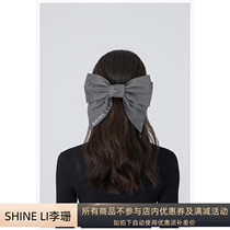 Moss new products SHINE LI Li Shan 20 autumn winter retro plaid reflective LOGO butterfly knot hair clip haircut