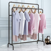 Drying rack simple floor bedroom double pole folding home balcony clothes shelf hanging cool clothes rack