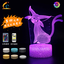 New supply Pokémon Pokémon Series 3d night light remote control creative colorful touch desk lamp new lamp