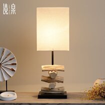 Jing Spring Southeast Asia imported handmade lamp rattan art wooden bedside lamps Zen living room art bedroom table lamp