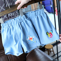 Baby Skyline Denim Shorts Boy Girl girl Summer 50% pants Children Korean version Thin Pants Hot Pants 1351