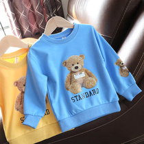 2022 Spring loaded baby sweatshirt boy pure cotton long sleeve T-shirt child with undershirt Korean version blouses jacket 1608