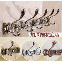 Antique European coat hook row hook wall wall hanger bathroom coat hook door space aluminum clothes hook