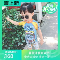 Korea INS childrens swimsuit Boy one-piece handsome cute baby baby sunscreen bathing suit surf suit tide