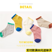 2021 new Little Black Tony childrens pure cotton socks summer boys and girls 3411 spring little Black Tony childrens socks