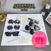 New paint glasses shop display tray Zhongdao counter storage box sunglasses display shelf window ornaments props