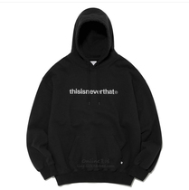 Korea Tide Brand thisisneverthat Sweater Hoodie Hood Thin Velvet ins Trend 20 Autumn Winter Foundation Logo