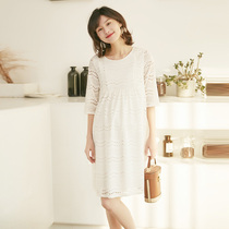 Spell out the perfect autumn model new gestational maternity dress blouse dress with dress 70% sleeves loose big clearance big price reduction