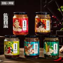 A Kuan Yigu rice sauce noodles sauce double pepper sauce tempeh mushroom chili sauce Flammulina mushroom chili sauce 230g * 4 bottles