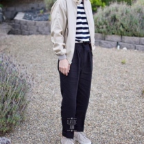 Continental General Dynasty Melbourne System Informale 1960s Ireland linen High waist pumping rope Mens casual pants