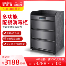 Tea Water Disinfection Cabinet Commercial Double Door Vertical Stainless Steel Bowl Cabinet Hotel Hot Pot Marble Disinfection Bowl Cabinet Home