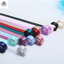 Milan New Pint Flowers Packaging Material Silk Ribbon Diy Decorated Butterfly Knots Bouquet Packaging Polyester with 100 yards