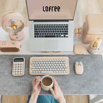 lofree LoFiround Dot Milk Tea Digital Wireless Bluetooth Mechanical Keyboard Mouse Expansion Dock Acoustic Desktop Suit