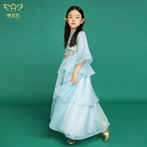 Childrens Hanfu Girls  ancient costume Super Fairy Chinese style Cheongsam Tang Dress Autumn 2019 Baby New Years Eve improved winter dress
