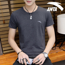 Ann Stepping Short Sleeve T-shirt Male Clothing Official Web Flagship 2022 Summer New Round Collar Breathable Quick Dry Half Sleeve Sports Blouse