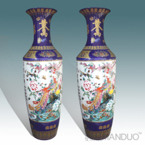 Jingdezhen landing in Jingdezhen Flowers Birds Landing Big Vase Landing Great Vase Company Opening Vase