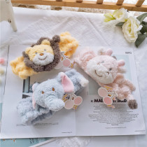 Wash bath hair belt tie hair elastic makeup cute three-dimensional dark buckle belt cartoon wash animal cute soft