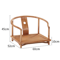 Japanese stool Backrest chair Legless balcony Tatami seat Zen floor bench Solid wood meditation mat stool