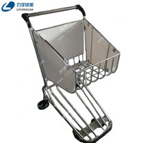 Liyu Jingmu Airport Adult Supermarket Shopping Luggage Cart Hotel Stainless Steel Trolley Shanghai Agent Direct Sales