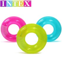 INTEX Swimming Circle Adults Inflatable Swimming Circle Thickened Lifebuoy Seaside Swimming Equipped with male and female axillary floating circles