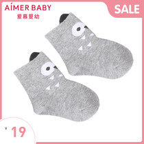 Adoring children Baby baby boy baby girl baby socks Cute owl printed childrens socks AB3942461