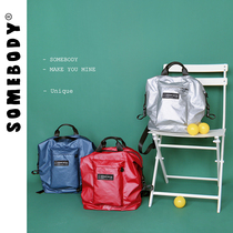 Three Color Patch 2021 New Harajuku ulzzang Laser Backpack Primary Backpack Large Capacity Waterproof Satchel