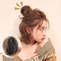 Mini small hair bag half meatball head wig female grab clip type flower bud hair curling simulation ball head Hairband