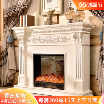 One Dao-style fireplace frame Decorative Cabinet Solid Wood Sketch Silver Fireplace TV Cabinet Heating Stove Core 1 1 2 1 5 2 m