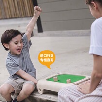 Imported PlanToys magnetic pool game parent-child interactive board game children Table Football toy gift Wood