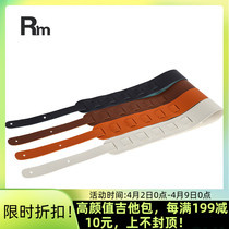 Rm Guitar Harness Real Cow Leather Material Wood Guitar Universal Folk Ballad Widening Comfort Electric Guitar Shoulder Strap Band Accessories