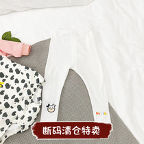 Baby leggings big pp girl pantyhose Children Baby Cotton thin womens single socks pants spring and autumn cute