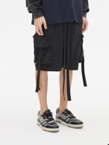 BONELESS STREAMER large pocket tooling five-point pants Army green street trend tooling shorts men