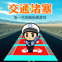 Traffic jam blocking traffic lights big traffic jam development team quality development training equipment props set