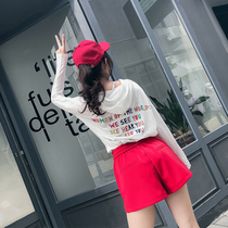 Sports Suit Women Spring Autumn 2022 New Fashion Tide Easy and Playful Air Casual Sunscreen Shorts Two Sets