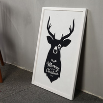 Solid Wood photo frame 4k8k24 inch A3 creative wooden photo frame photo frame creative hanging wall thickened wooden splicing photo frame