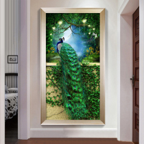 5D diamond painting full diamond new peacock paste diamond cross stitch point tile stone embroidery 2021 living room modern entrance vertical version