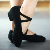 Teacher shoes womens soft-bottom dance training shoes adult special belt belly ethnic indoor and outdoor ballet shoes